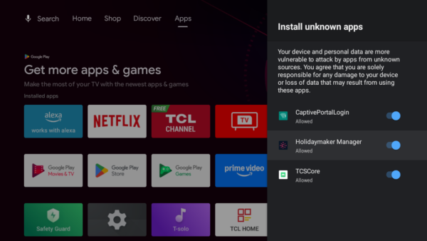 Installing the Holidaymaker TV Manager App