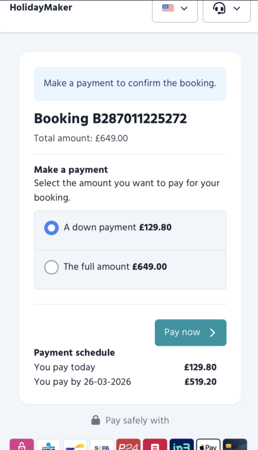 Booking Experts Checkout Flow