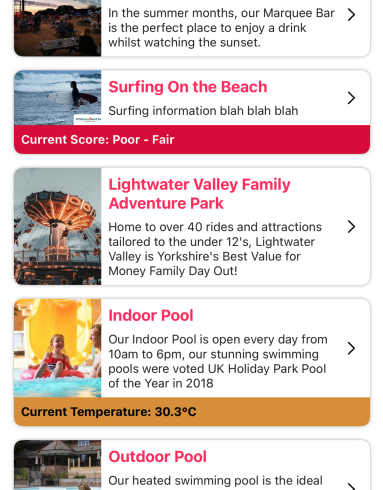IoT In-App Data Setup and Rendering