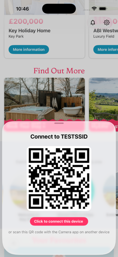In-App WiFi Connection