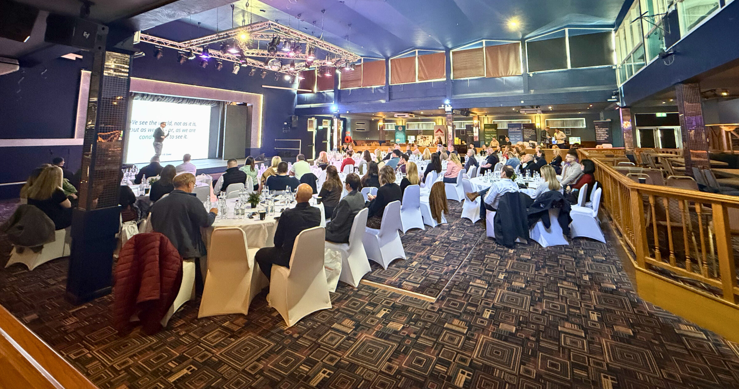 Ali Carmichael presenting to the room at XP Hospitality Devon 2026