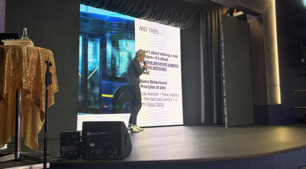 Dave McRobbie presenting at XP Hospitality Devon 2026