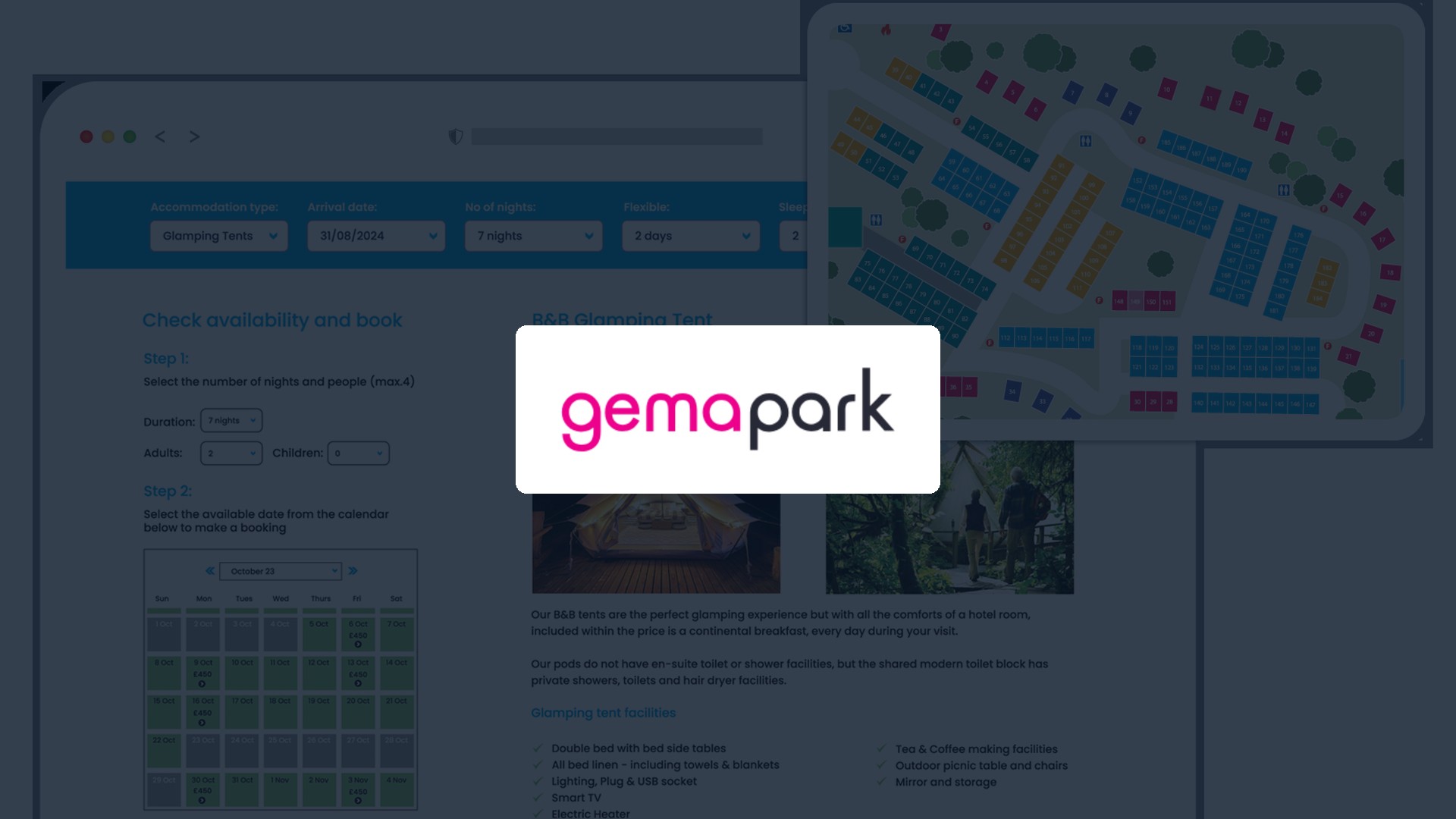 GemaPark logo, marking the Holidaymaker and GemaPark integration.