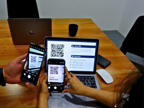 Scanning a QR code with a phone